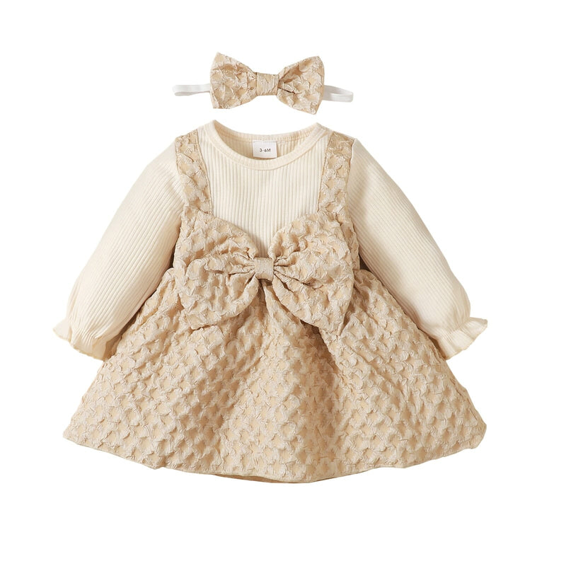 Vestido Infantil Laço + Faixa