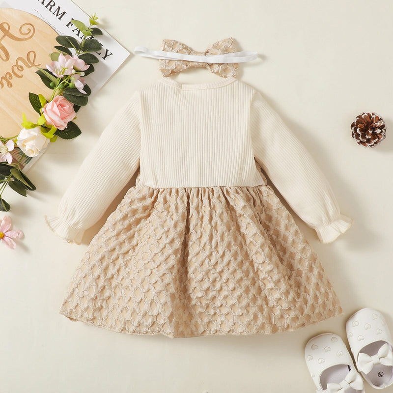 Vestido Infantil Laço + Faixa