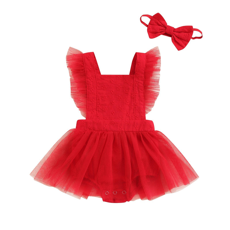 Body Vestido Infantil Lese + Faixa
